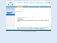 IJCSN - Paper Submission | High Quality Paper Submission