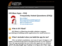 iOS Maui Apps – FAQ | iOS Maui