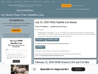 FREE Satellite / Transponder Lists and other great finds