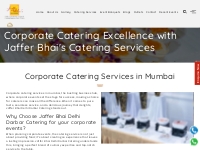 Corporate Catering services in mumbai | Jaffer Bhai
