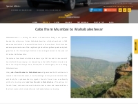 Cabs From Mumbai To Mahabaleshwar. Hire Taxi. Rental Cars | Rental Car