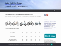 E bike Rental Service | E bike Miami | Electric Bike Riviera Beach