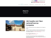 About Us - J G Supplies Just Clean Janitorial Services