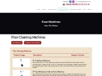 Floor Machines - J G Supplies Just Clean Janitorial Services