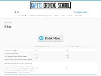 Driving lessons prices driver license licence lesson costs charges | K