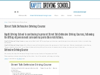 Street Talk Defensive Driving Course, Get 6 months off my licence, dri