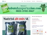 Cara Penggunaan Nutrisi AB MIX - Toko Pertanian Dan Hidroponik 0822310