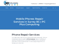 Mobile Phone Repair Services in Surrey BC | PC Plus Computing