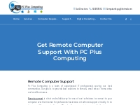 Get Remote Computer Support With PC Plus Computing