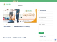 Permitted CPT Codes for Physical Therapy