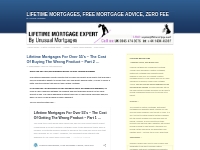 Lifetime Mortgages For Over 55 s   The Cost Of Buying The Wrong Produc