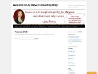 UTUB | Welcome to Lily Harvey s Coaching Blog!
