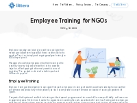 Employee Training for NGOs | Littera