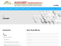 Mahadev Pharmaceuticals - Panoli-394 116, Tal. Ankleshwar, Dist. Bharu
