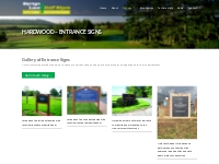 Hardwood - Entrance Signs - Martyn Lane Golf Signs