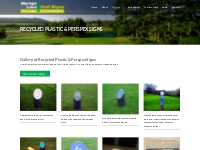 Recycled Plastic Signs - Martyn Lane Golf Signs
