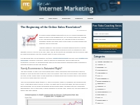 The Beginning of the Online Sales Revolution? | Internet Marketing Sec