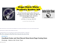 Mega Music Show Peabody Boston MA Guitar Vinyl Record Show Vinatge Use