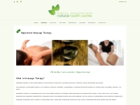 Registered Massage Therapy   Major Mackenzie Natural Health Centre