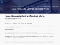 How a Minnesota Contract For Deed Works mnownerfinancedhomes.com