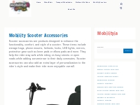 Mobility Scooter Accessories - Mobility Review