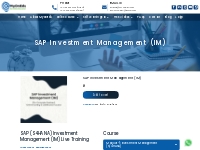 SAP Investment Management (IM) - MyOnEdu | Home