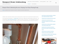 Newport Drain Unblocking Services: Keeping Your Pipes Flowing Freely  