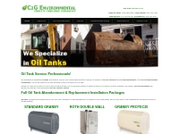 Oil Tanks | Removals, Installations,   Abandonments