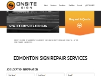 Edmonton Sign Repair Services | OnSite Sign