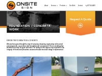 Edmonton Foundation   Concrete | OnSite Sign