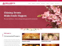 Flowers Decoration | Stage Flower Decoration For Wedding | Wedding Dec