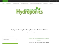 Types of Hydroponic Systems Archives - Pakistan Hydroponics - Hydropon