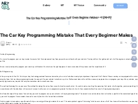 The Car Key Programming Mistake That Every Beginner Makes > 자유게시판 | 아트