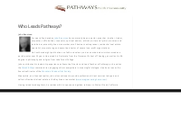 Who Leads Pathways? | PathWays Faith Community