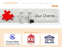 Our Client List Ashok Concrete -Paver Blocks  manufactuers in chennai,