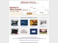   PB Business Printing - Business Christmas Holiday Greeting Cards