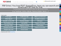 PDF Drive alternative - Search and download legal PDF for free.