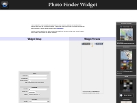 Photo Finder Widget - Setup