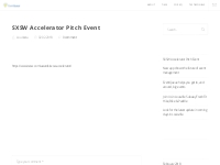 SXSW Accelerator Pitch Event - EventQueue
