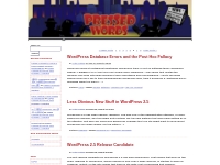 News and commentary about all things WordPress   Pressed Words