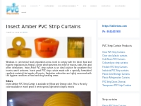 Insect Amber PVC Strip Curtains   PVC Strip Curtains Chennai
