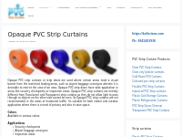 Opaque PVC Strip Curtains   PVC Strip Curtains Chennai
