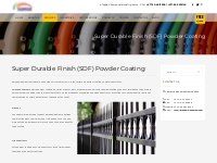 Super Durable Finish (SDF) Powder Coating   Rainbow Powder Coating