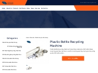Plastic Bottle Recycling Machine Suppliers & Manufacturers from China 