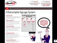 Reel E-Z Display - Retractable Signage, Retractable Banners, For Retai