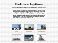  Rhode Island Lighthouses and Lightships History from 1749 to the pres