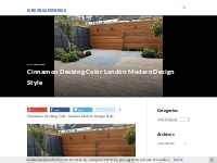 Cinnamon Decking Color London Modern Design Style - London Garden Blog