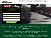 Rubber Roofing Madison WI - Rubber Roofing cost 40% less than major co