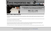 Homes for Single Family Management Company Toronto - RYIS Properties I