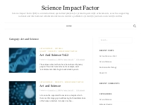 Art and Science Archives - Science Impact Factor